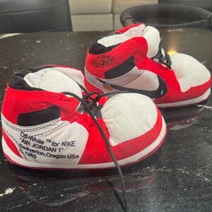 Nike Air Jordan 1 Kids Slippers - Red, Black, and White